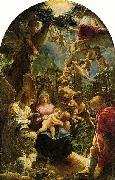 Adam Elsheimer Holy Family with St John the Baptist, oil painting on canvas